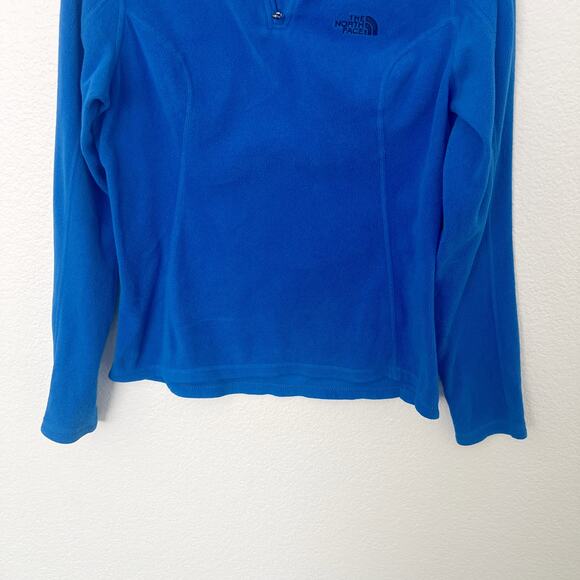 [The North Face] Blue 1/4 Zip Polartec Micro Fleece Sweater Women's Size XS - Picture 5 of 10